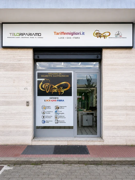 Esterno negozio TariffeMigliori.it per consulenza luce gas e fibra